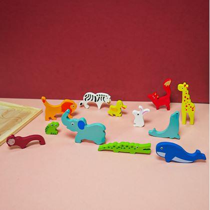 Obrázok z Drevené puzzle - zvieratká