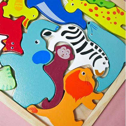 Obrázok z Drevené puzzle - zvieratká