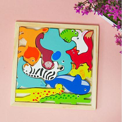 Obrázok z Drevené puzzle - zvieratká