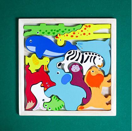 Obrázok z Drevené puzzle - zvieratká