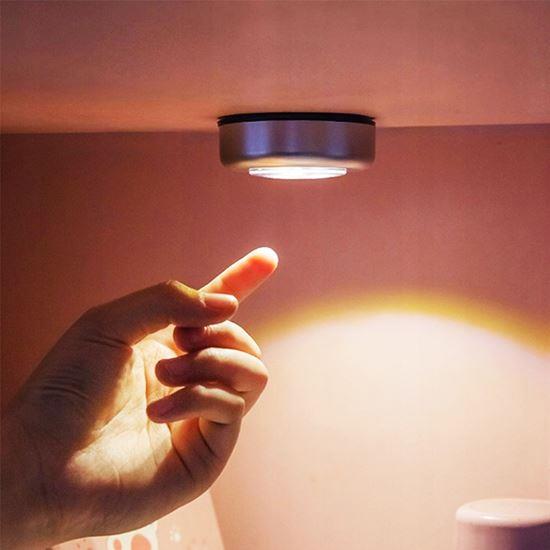 Obrázok z Samolepiaca lampička 3 LED strieborná