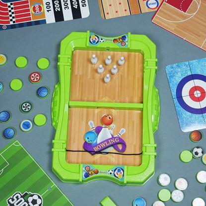 Obrázok Sada športových stolových hier 6v1 - futbal, basketbal, curling, preteky, kolky, bowling