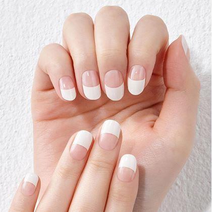 Obrázok z Elegantné nálepky na nechty - francúzska manikúra - biela