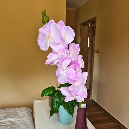 Obrázok z Umelé kvety orchidea - svetlofialová