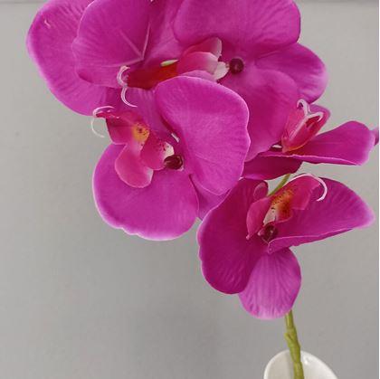 Obrázok z Umelé kvety orchidea - tmavo ružová