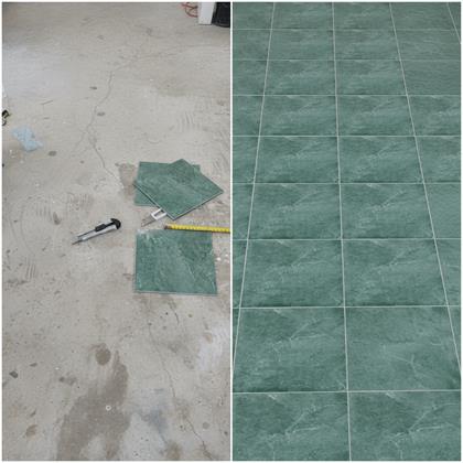 Obrázok z Samolepiaci obklad 30x30 cm  - modro sivý mramor