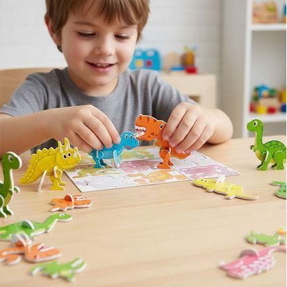 Obrázok 3D puzzle dinosaury 25 ks