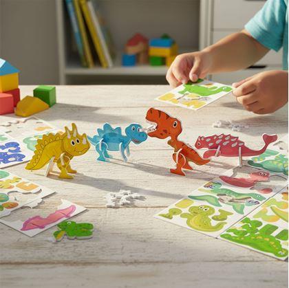Obrázok z 3D puzzle dinosaury 25 ks