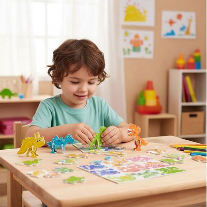 Obrázok z 3D puzzle dinosaury 25 ks