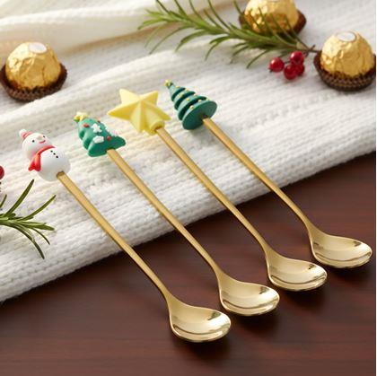 Obrázok z Sada vianočných lyžičiek v darčekovej krabičke 4 ks