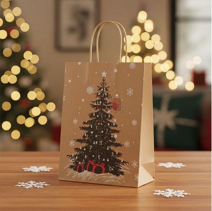 Obrázok z Vianočná taška - veľkosť M - stromček