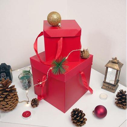 Obrázok z Darčeková krabička 22 cm  -  červená