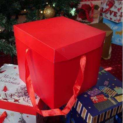 Obrázok z Darčeková krabička 22 cm  -  červená