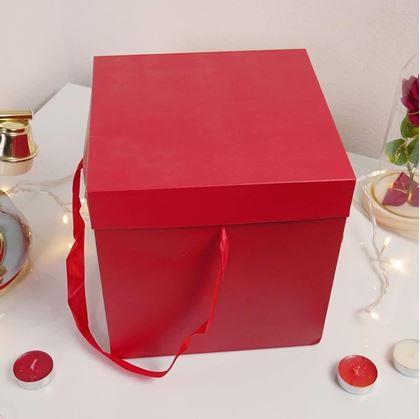 Obrázok z Darčeková krabička 22 cm  -  červená