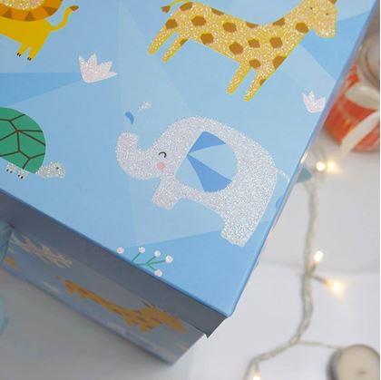 Obrázok z Darčeková krabička 22 cm  - safari