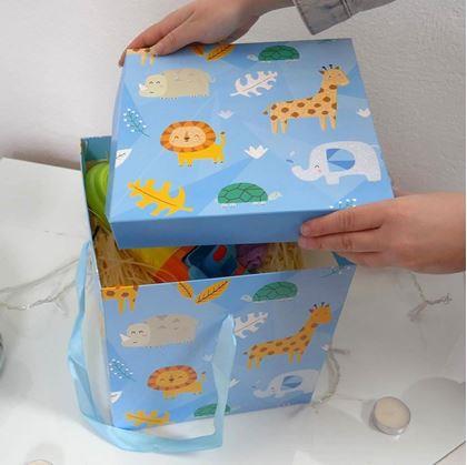 Obrázok z Darčeková krabička 22 cm  - safari