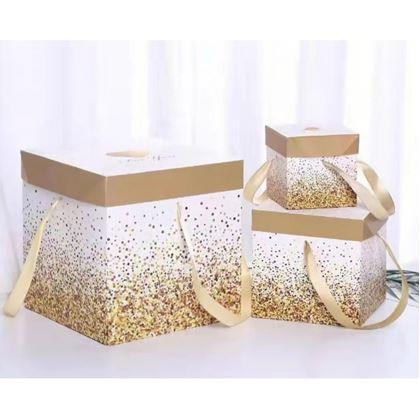 Obrázok z Darčeková krabička 22 cm  -  trblietky