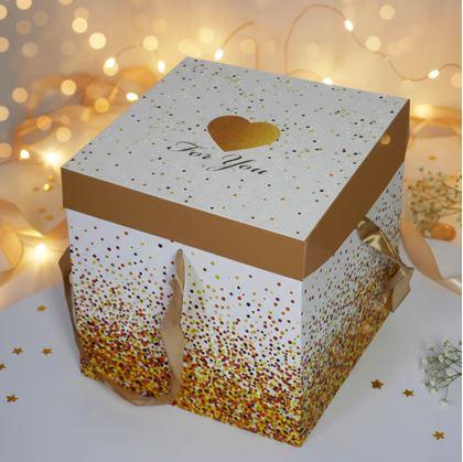 Obrázok z Darčeková krabička 22 cm  -  trblietky