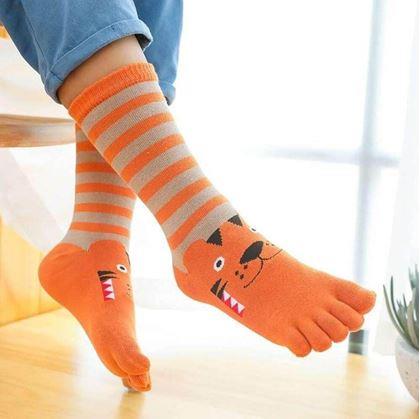 Obrázok z Detské prstové ponožky - veľ. 15-19 cm - tigrík