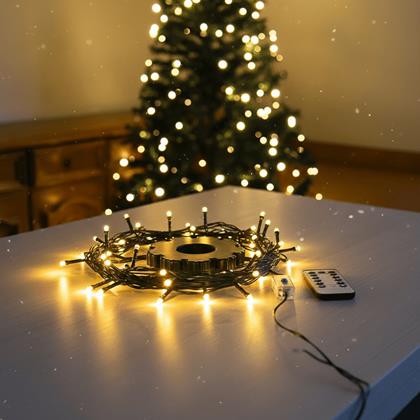 Obrázok z Vianočné LED osvetlenie s diaľkovým ovládačom – bez zamotávania s rovnomerným rozložením svetielok