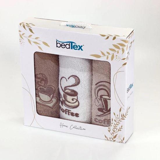 Obrázok z Darčeková sada froté uterákov 3 ks - káva