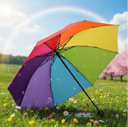 Obrázok z Dúhový dáždnik skladací