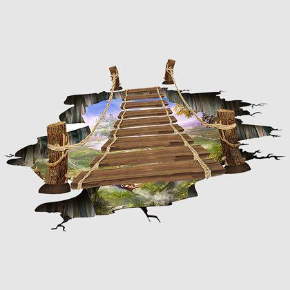 Obrázok z 3D samolepky na podlahu - priepasť