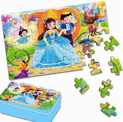 Obrázok z Detské puzzle v plechovej krabičke  -  kráľovstvo