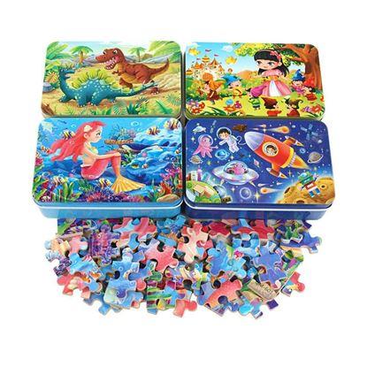 Obrázok Detské puzzle v plechovej krabičke