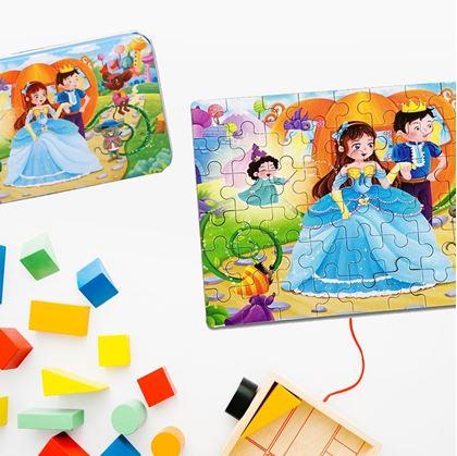 Obrázok z Detské puzzle v plechovej krabičke  -  kráľovstvo