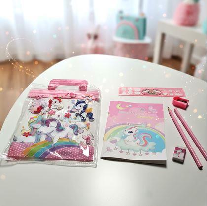 Obrázok z Sada školských potrieb pre deti - jednorožec