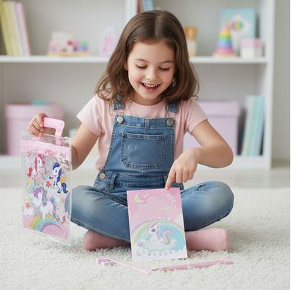 Obrázok z Sada školských potrieb pre deti - jednorožec