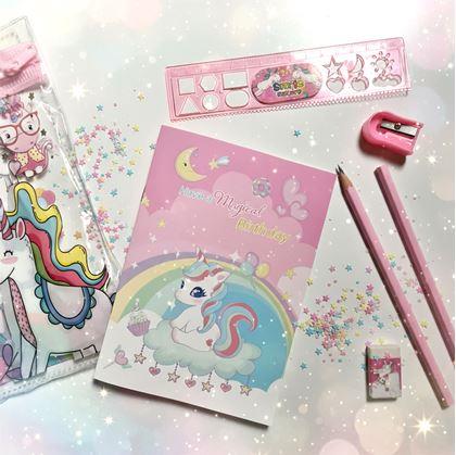 Obrázok z Sada školských potrieb pre deti - jednorožec