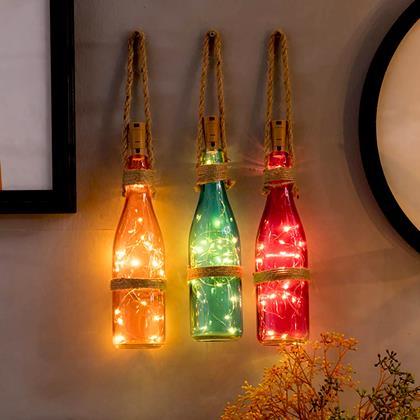 Obrázok z LED svetelná reťaz do fľaše s korkom 2 m