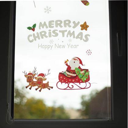 Obrázok z Vianočné nálepky na okno  -  Santa Claus