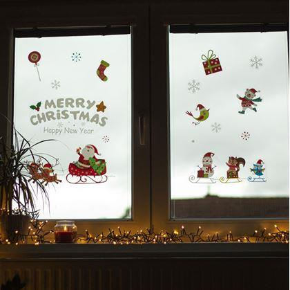 Obrázok z Vianočné nálepky na okno  -  Santa Claus
