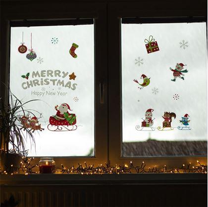 Obrázok z Vianočné nálepky na okno  -  Santa Claus