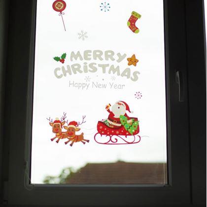 Obrázok z Vianočné nálepky na okno  -  Santa Claus