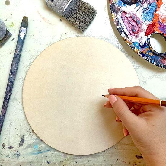Obrázok z Drevené koliesko na maľovanie 20 cm