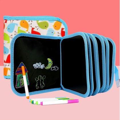 Obrázok z Detská kresliaca knižka s fixkami -  vtáčiky