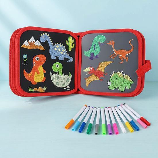 Obrázok z Detská kresliaca knižka s fixkami -  dinosaury