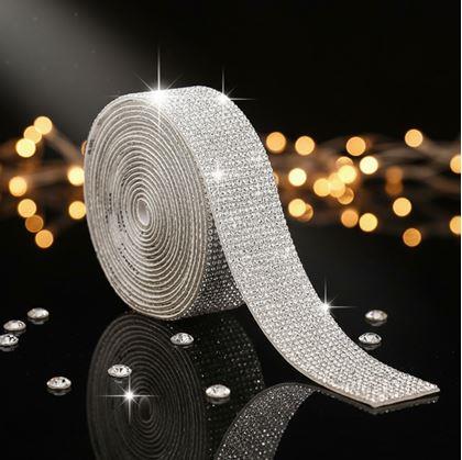 Obrázok z Dekoratívna samolepiaca páska s kamienkami