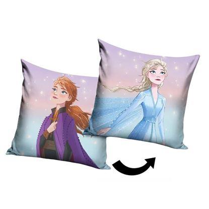 Obrázok Obojstranný obliečka na vankúšik - Ľadové kráľovstvo sestry Elsa a Anna