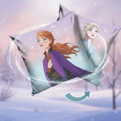 Obrázok z Obojstranný obliečka na vankúšik - Ľadové kráľovstvo sestry Elsa a Anna
