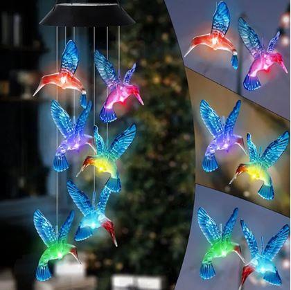 Obrázok z Solárna závesná dekorácia - lietajúce kolibríky