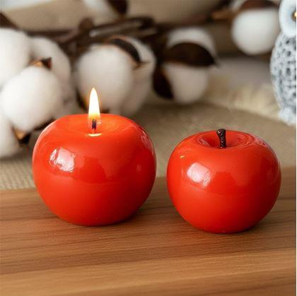 Obrázok z Darčeková sviečka jablko 2 ks