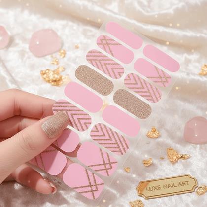 Obrázok z Samolepky na nechty  - ružovo zlaté
