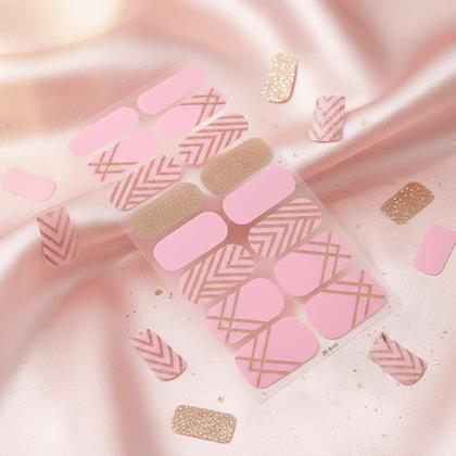 Obrázok z Samolepky na nechty  - ružovo zlaté