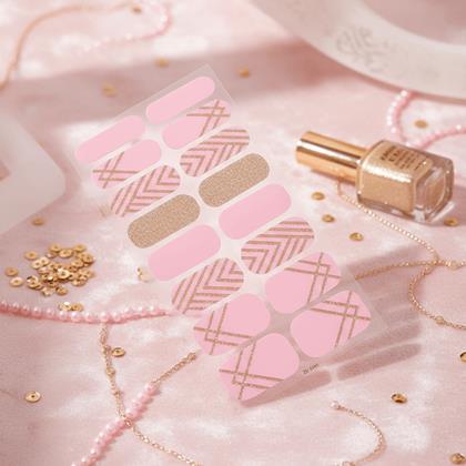 Obrázok z Samolepky na nechty  - ružovo zlaté