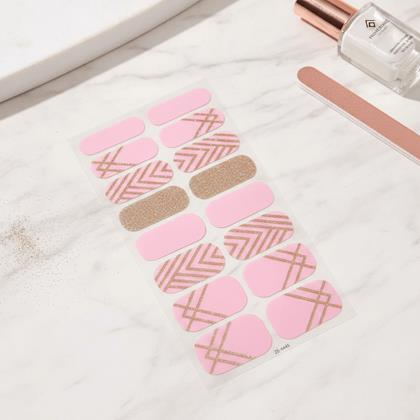 Obrázok z Samolepky na nechty  - ružovo zlaté